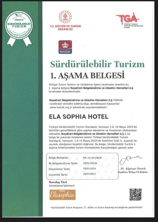 Elasophia Hotel Estambul Exterior foto
